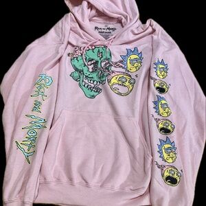 Pink Rick and Mortly Hoodie